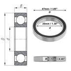 Deep Groove Ball Bearing 35x47x7mm for Scooter Skateboard (P5)