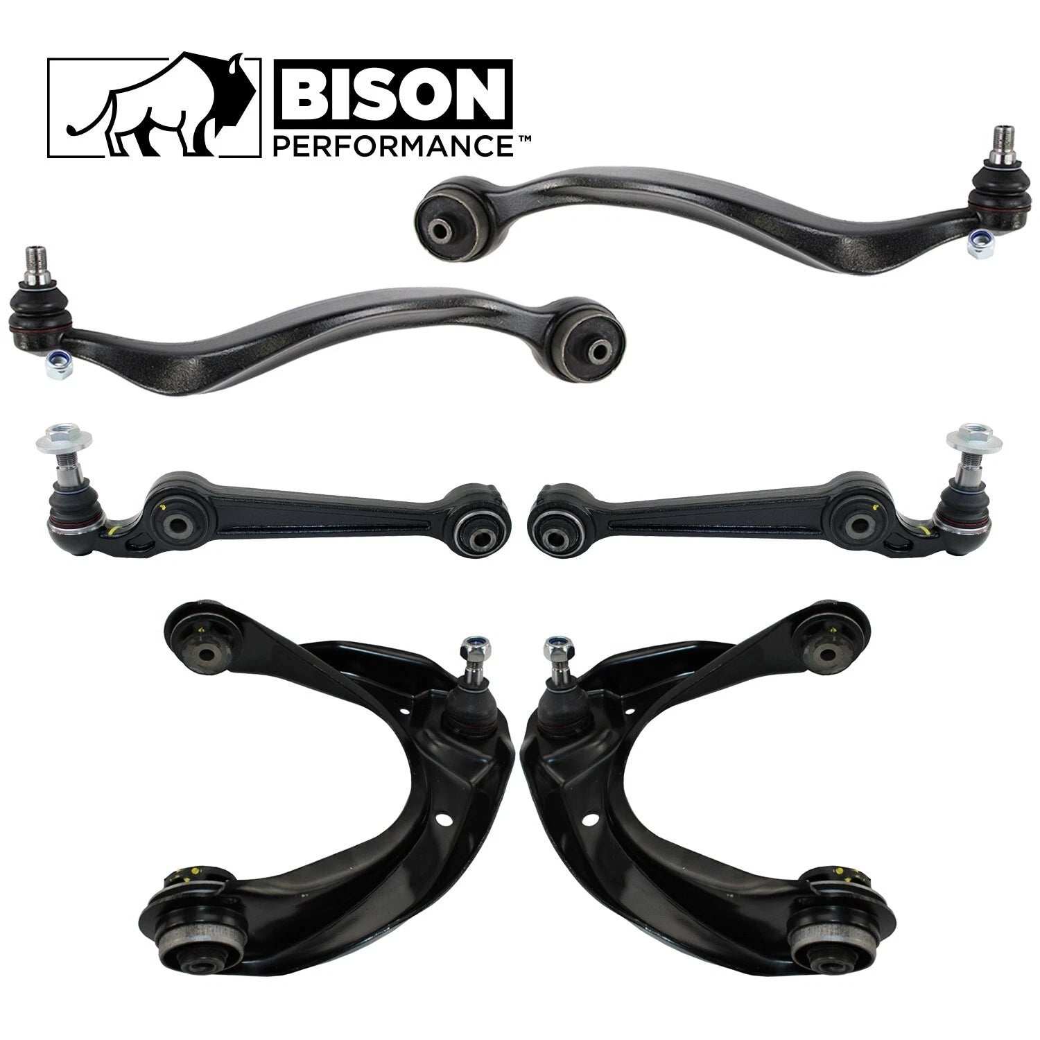 6pc Control Arm Kit for Ford Fusion, Mercury Milan, Zephyr (2006–2012)