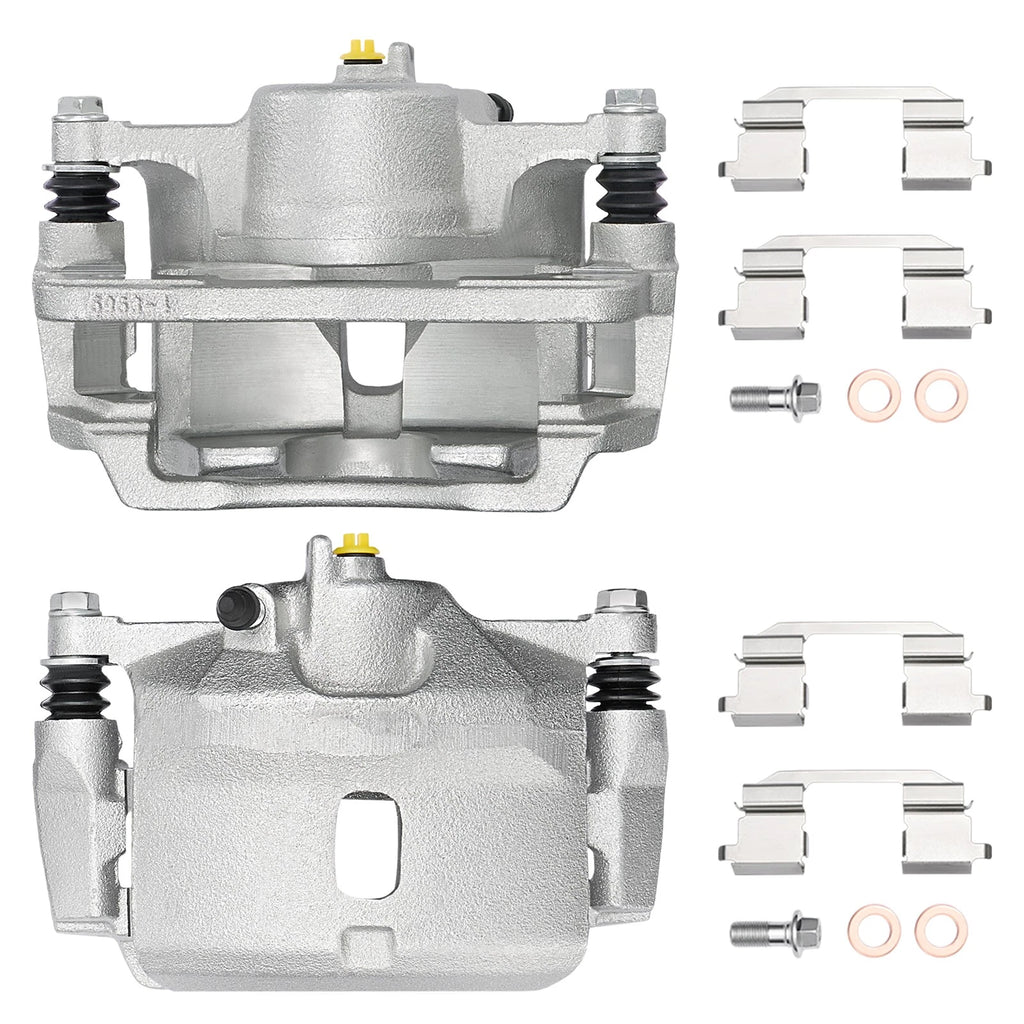 Pair Front Brake Calipers with Bracket for Honda Civic (2001–2005) 19-B1833