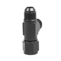 3-Way Tee Fitting Adapter AN4 AN6 AN8 AN10 AN12 Female to Male Black