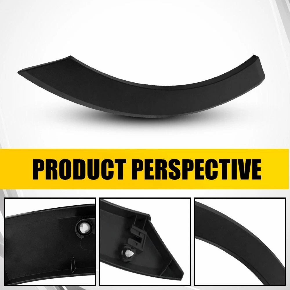 Set of 4 Black Fender Flares for Ford Transit 150/250/350/350HD (2015–2024)