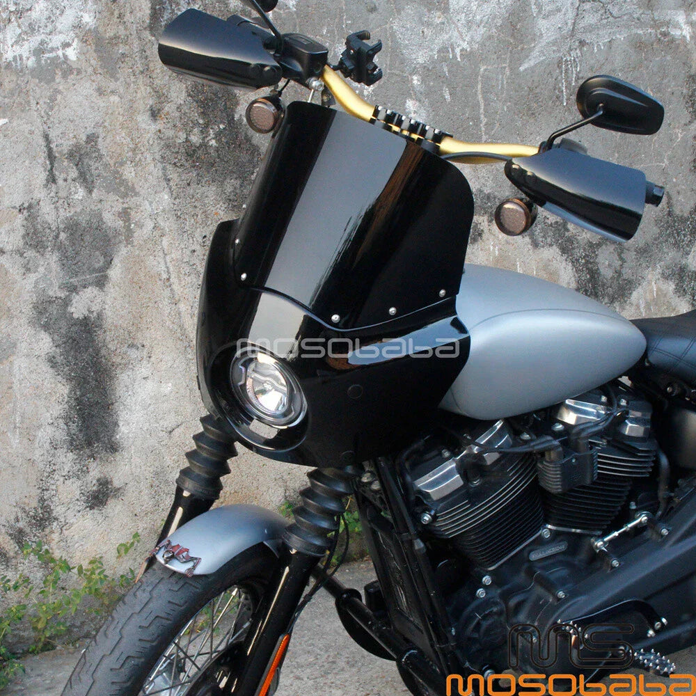 11" Windshield & Headlight Fairing for Harley Dyna Street Bob FXDB (2006-2017)