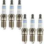 Set of 6 Bosch OE Fine Wire Double Iridium Spark Plugs for Buick Ford V6 Mercedes L6