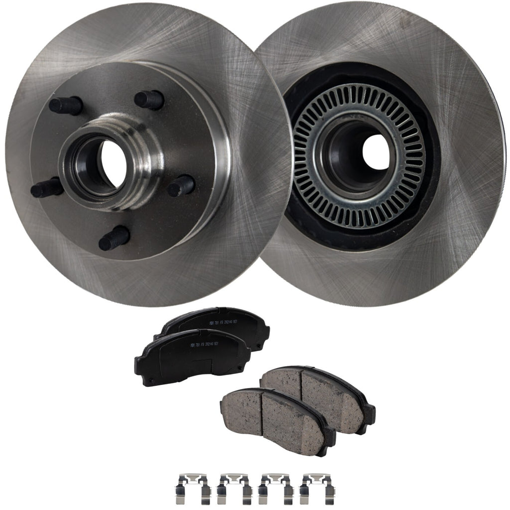 Front Brake Disc Rotors and Pads Kit for Mazda B2300 B3000
