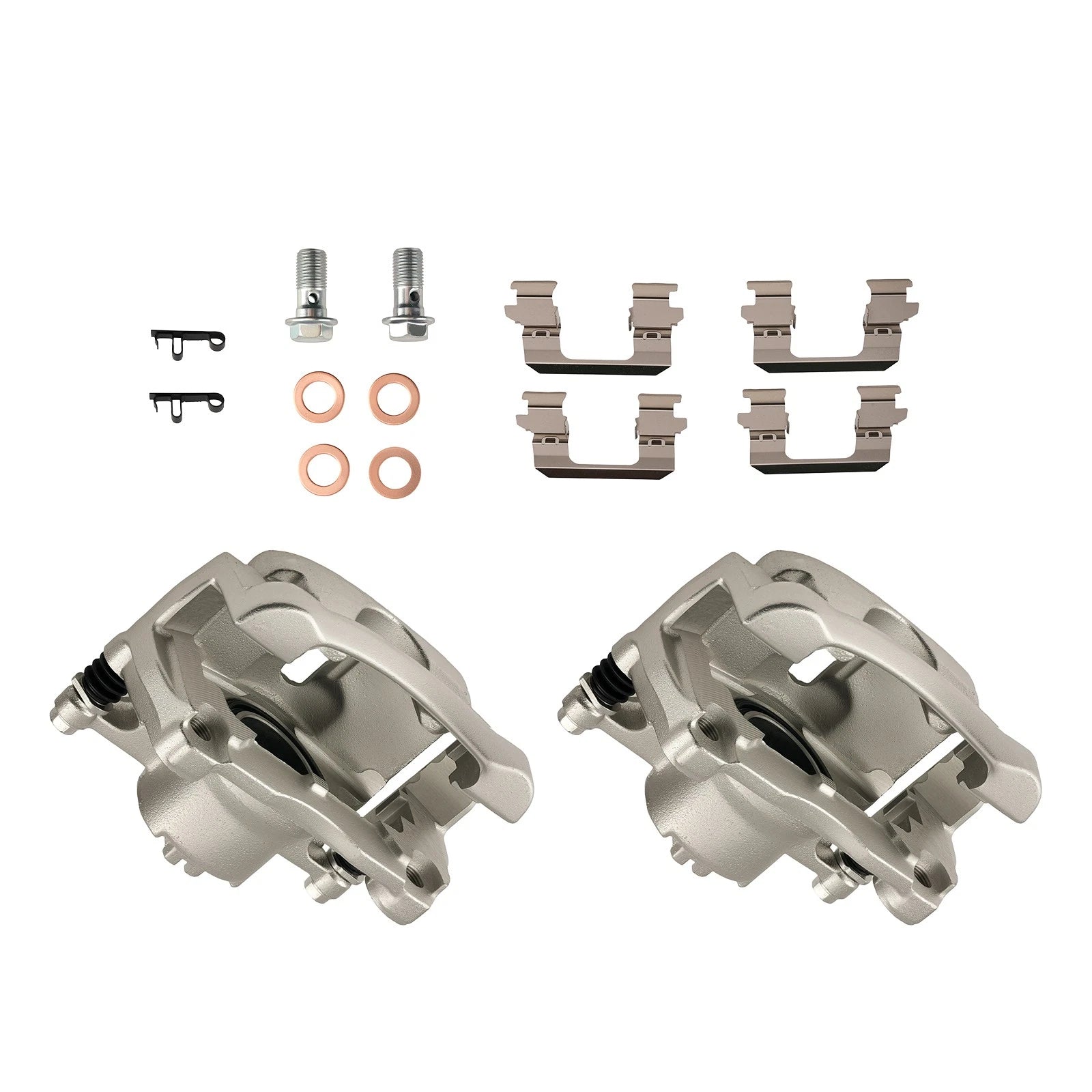 Front Brake Caliper Kit w/Bracket for Nissan Rogue Select (2014–2015) 19-B3428