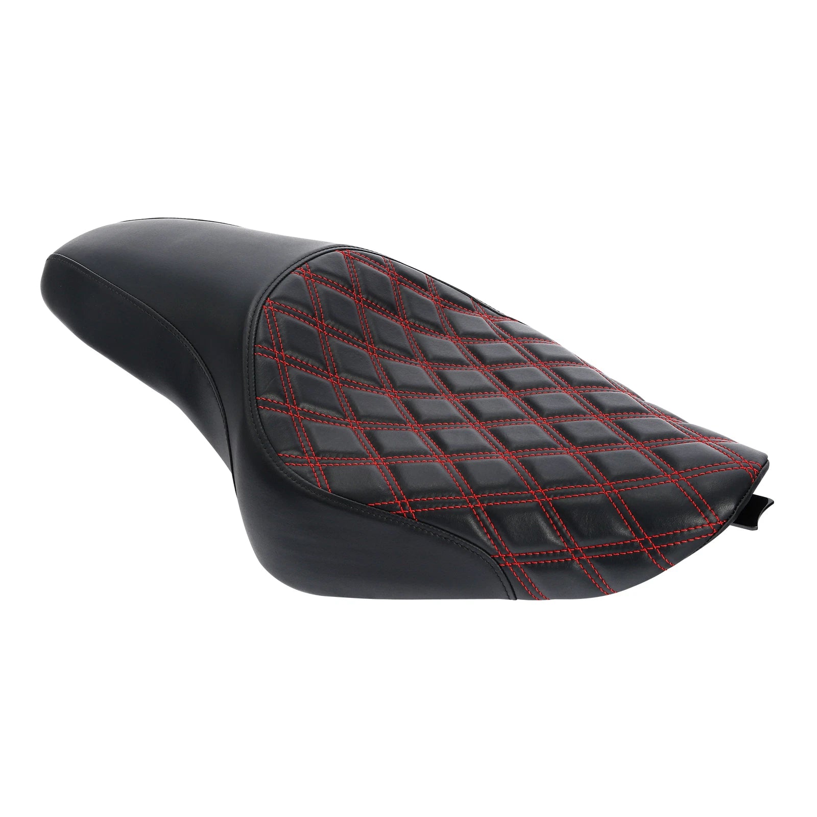 Black Red Driver Rear Passenger Seat for Harley Sportster XL 883 1200 (2004–2022)