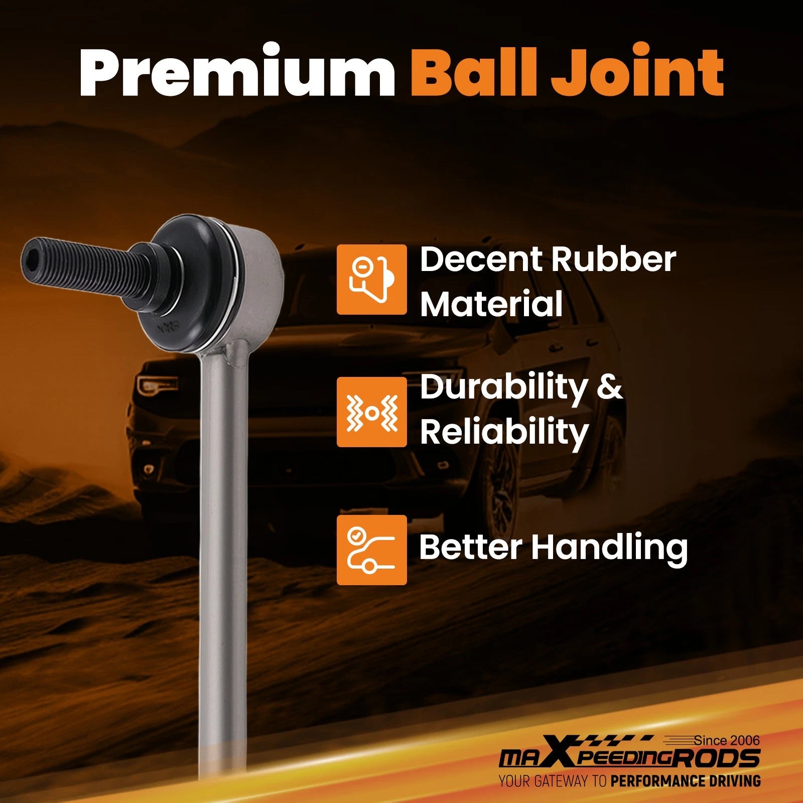 Rear Stabilizer Sway Bar End Link for Jeep Wrangler JK JL (2007-2018)