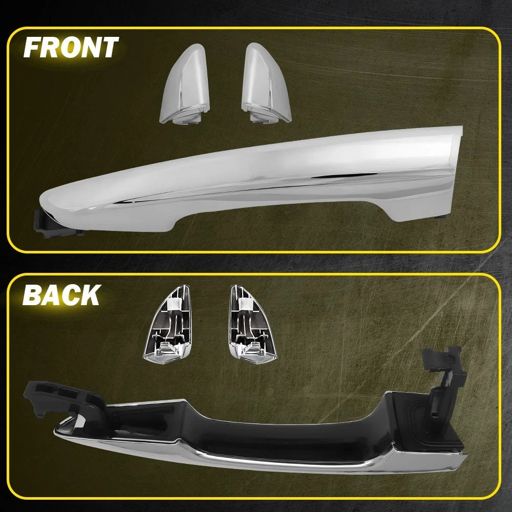 Set of 2 Chrome Exterior Door Handles for Hyundai Sonata (2015–2019)