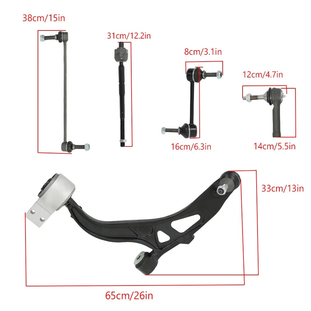 10pcs Control Arm Kit for Ford Explorer 2011–2019