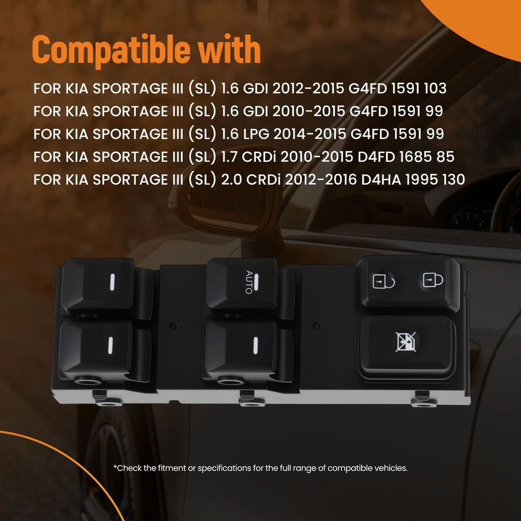 Electric Window Control Switch for KIA Sportage III (2010–2015)