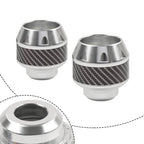 Front Fork Frame Sliders for - Silver, Pair