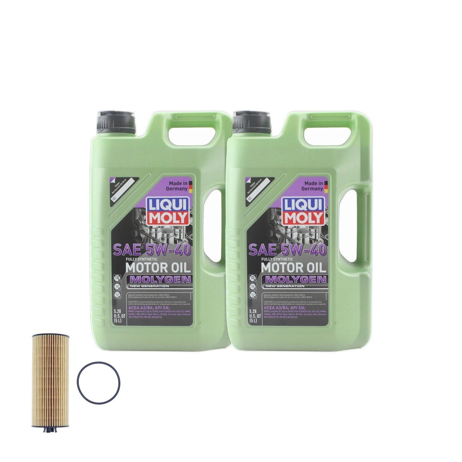 Liqui Moly Molygen 5W40 Oil Change Kit for Mercedes 4.0/5.5L (10L)