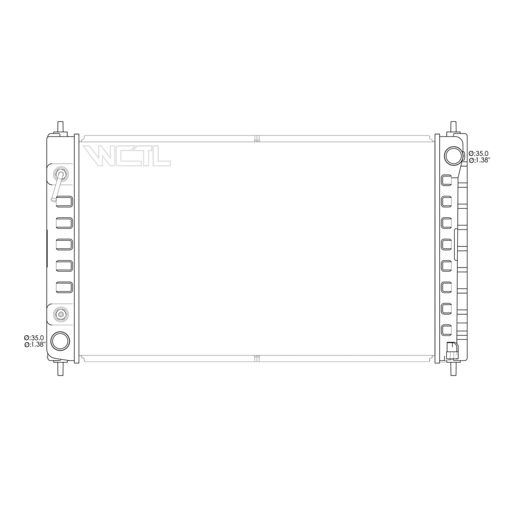 Replacement Plastic Radiator for Toyota Hilux (2005–2015)