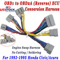 OBD1 to OBD2A Reverse ECU Conversion Harness for Honda Civic Acura Integra (1992–1995)