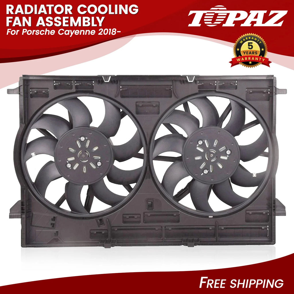 Radiator Cooling Fan Assembly for Porsche Cayenne (2018–Present)