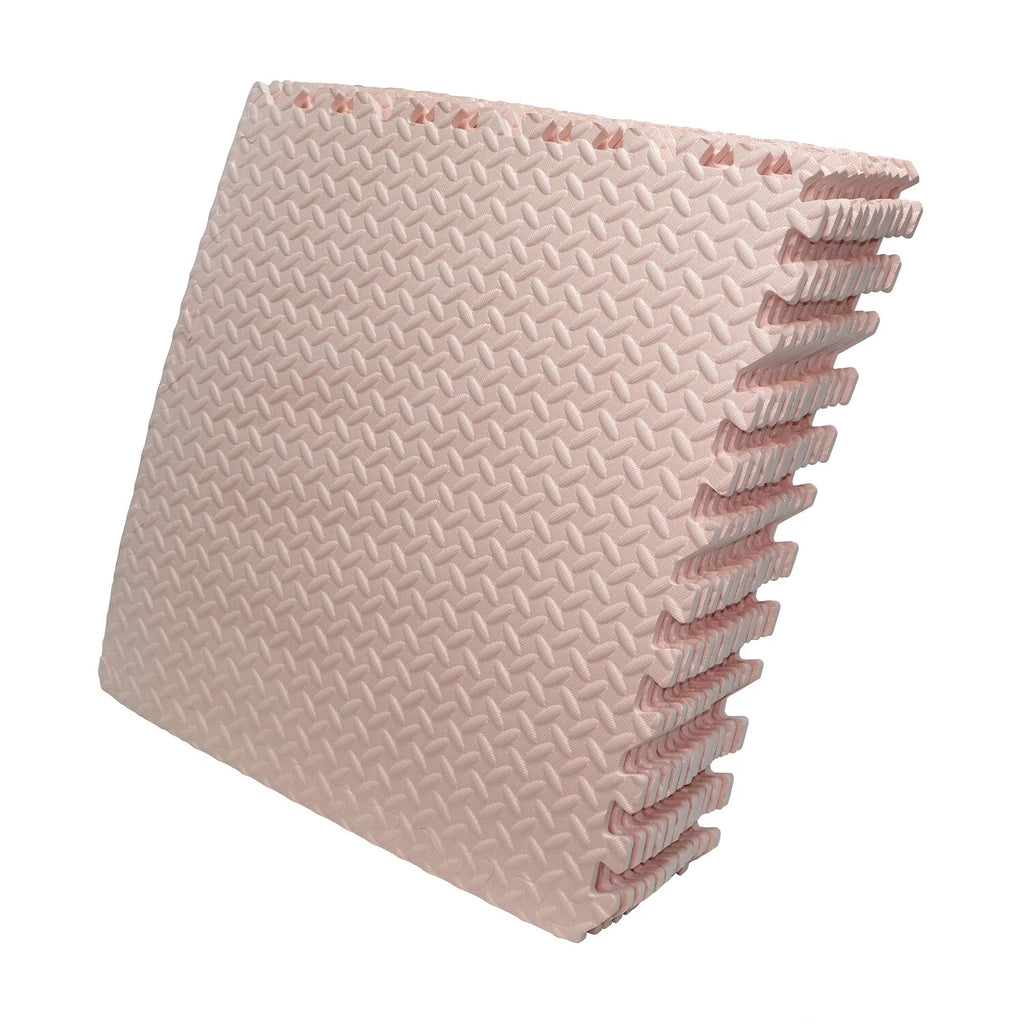 12X Interlocking EVA Foam Gym Floor Mats 24x24 - Pink