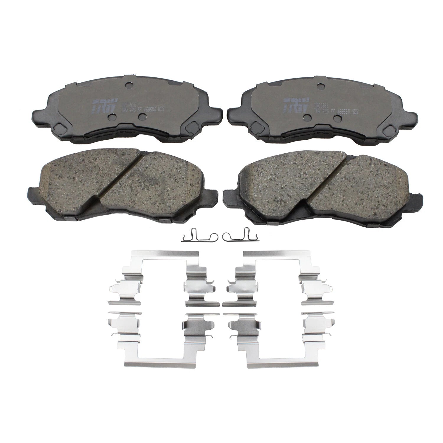 TRW Pro Front Ceramic Brake Pads for Chrysler Sebring, Dodge Avenger, Caliber, Compass, Lancer (200)