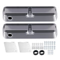 Finned Tall Polished Valve Covers for Ford 289 302 351W (1962–1985)