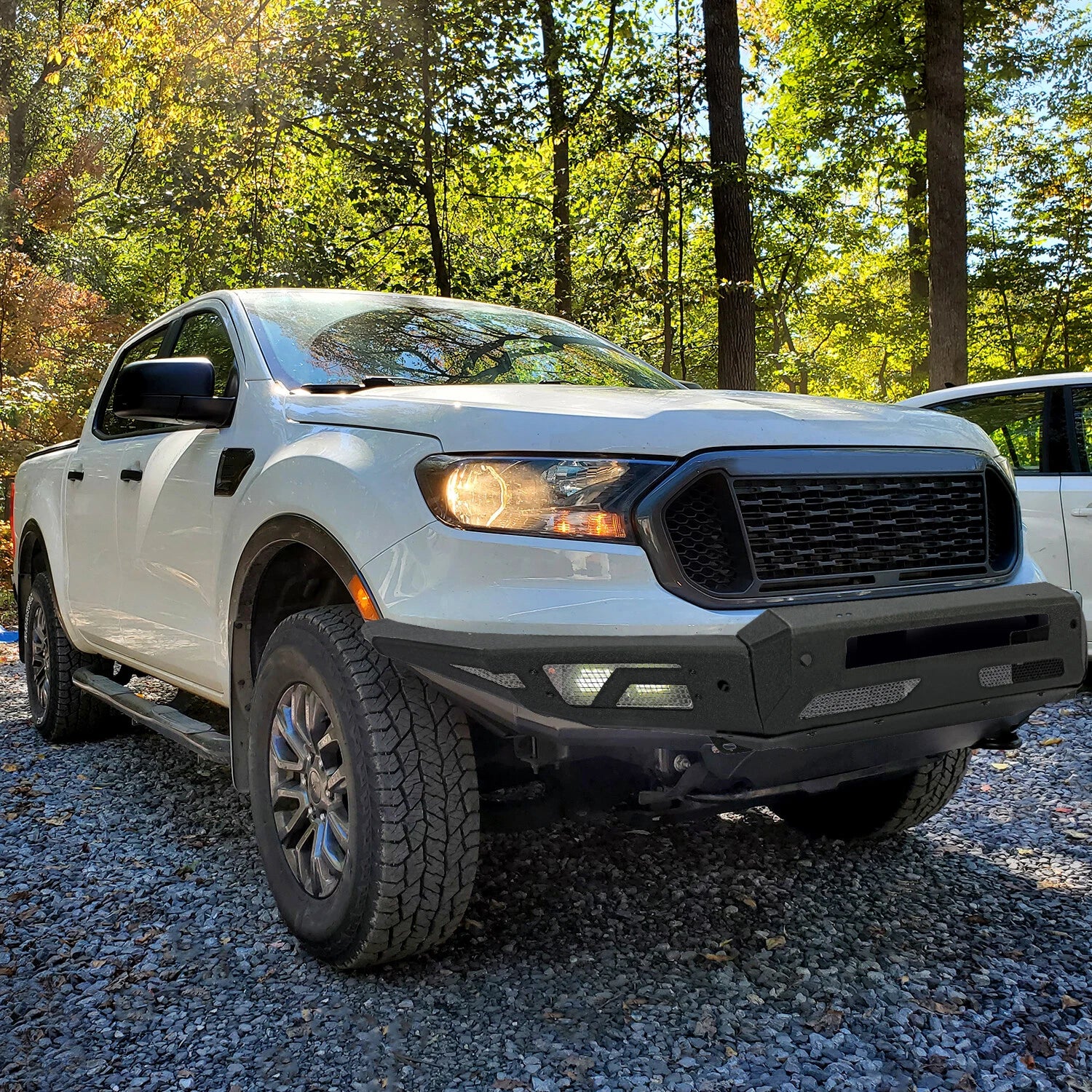 Powder Coated Steel Front Bumper for Ford Ranger (2019–2021)
