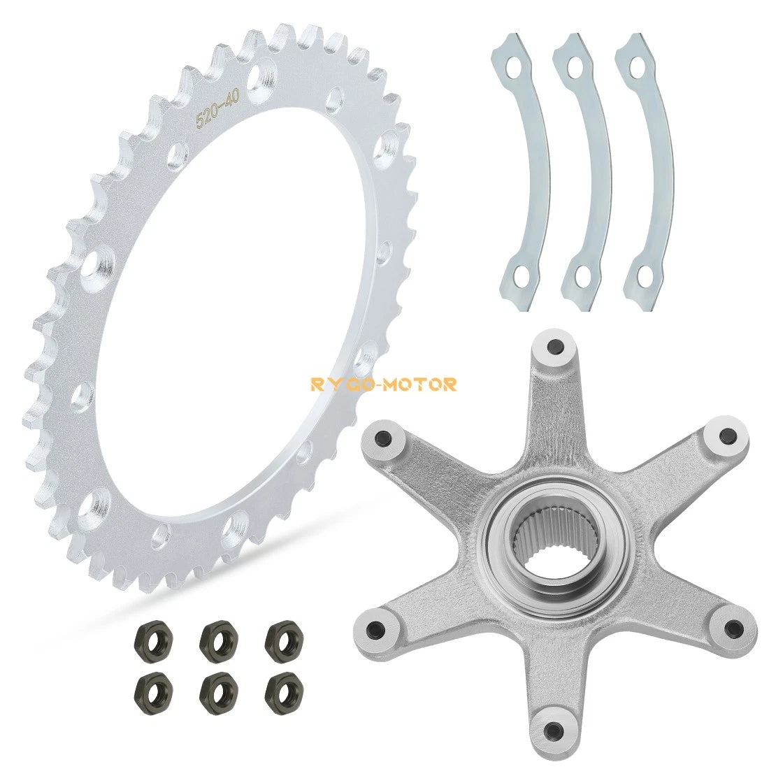 Rear Axle Collar Hub & 40T Sprocket for Yamaha Blaster (2000–2006)