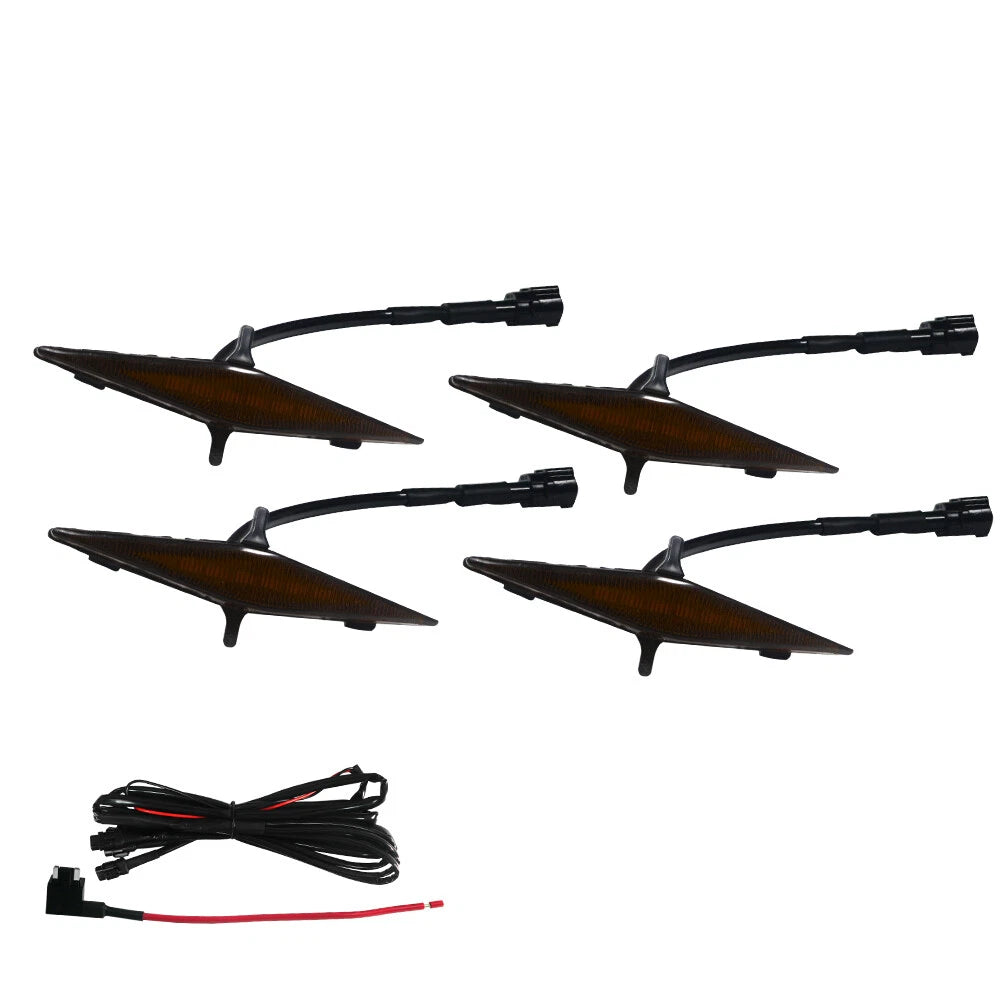 Set of 4 Smoked Amber LED DRL Driving Lights for Toyota 4Runner (2014–2021)