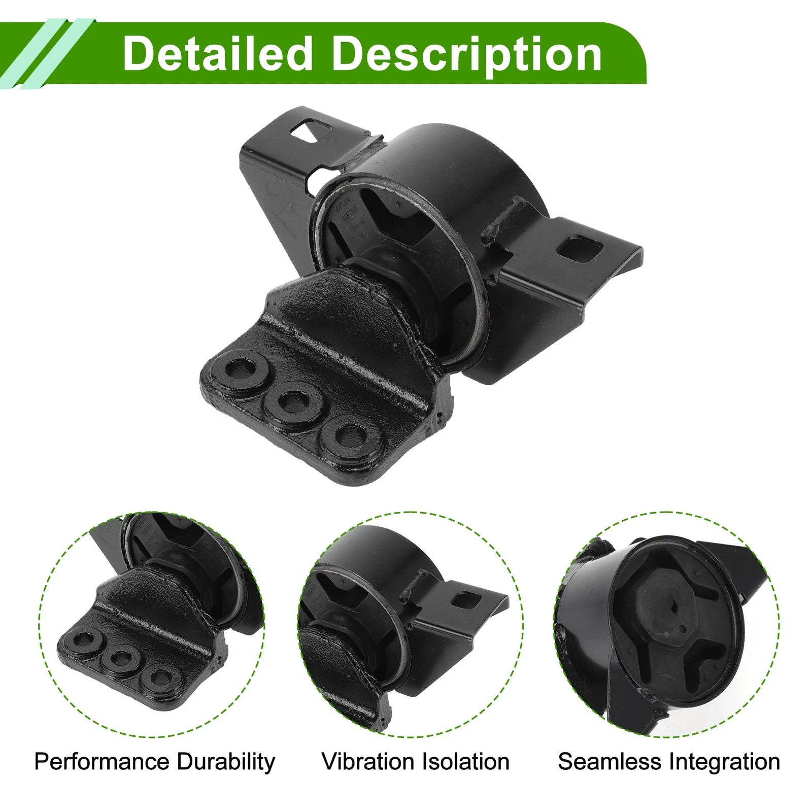 Right Engine Motor Mount for Chevrolet Sail (2010–2014) 10-214 1.2L MT