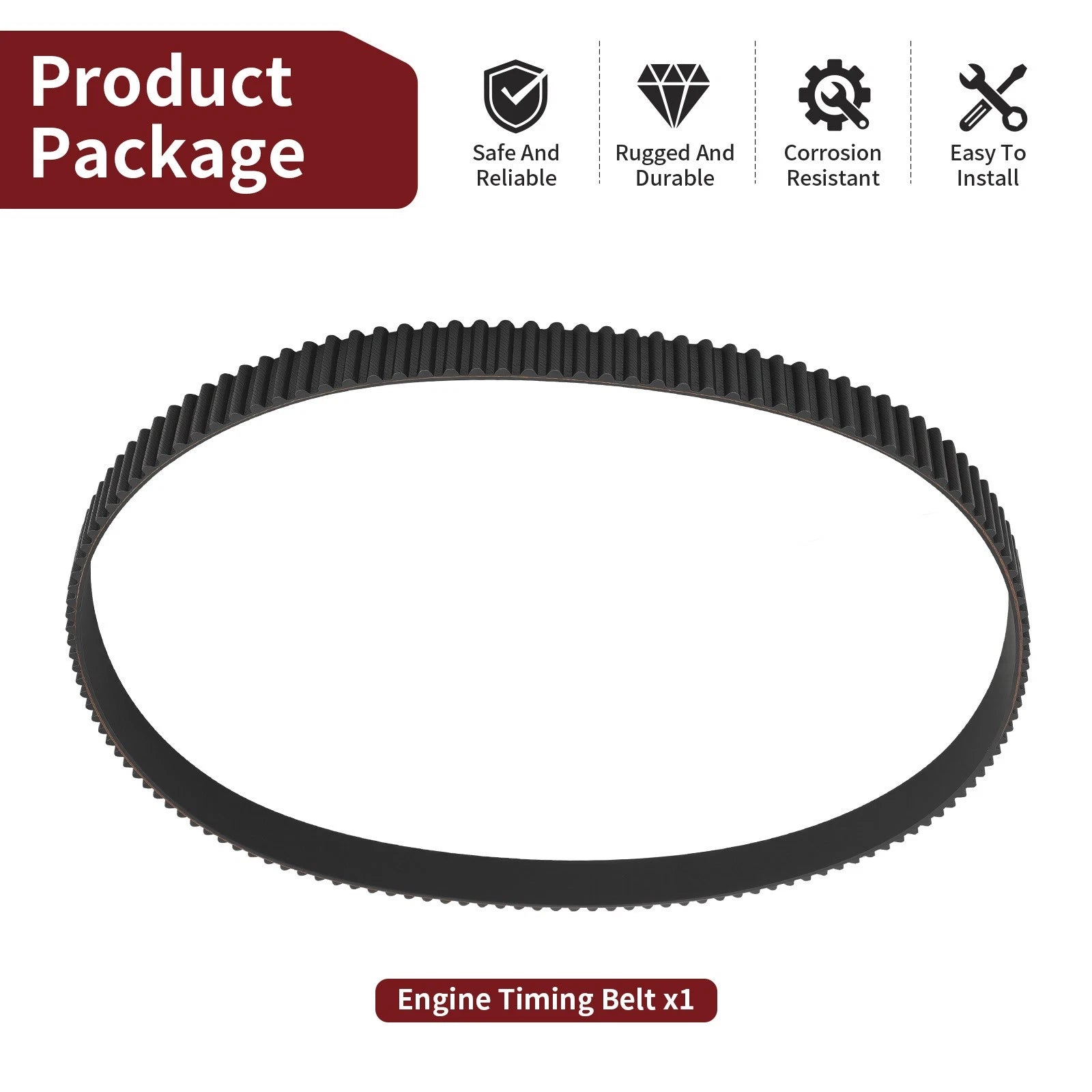 Engine Timing Belt 67F-46241-00-00 for Yamaha Outboard F75/F90/F80/F100/F115 (2000–2023)