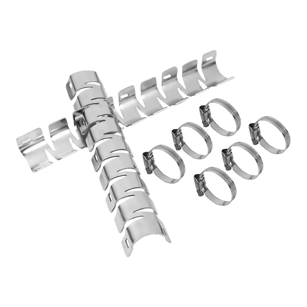 Exhaust Muffler Pipe Heat Shield Cover Guard Clamps for BMW R1200GS (2013–2018)