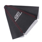 Mugen Shift Knob & Boot Cover for Universal Fit (MT/AT) - Black, Red Stitch