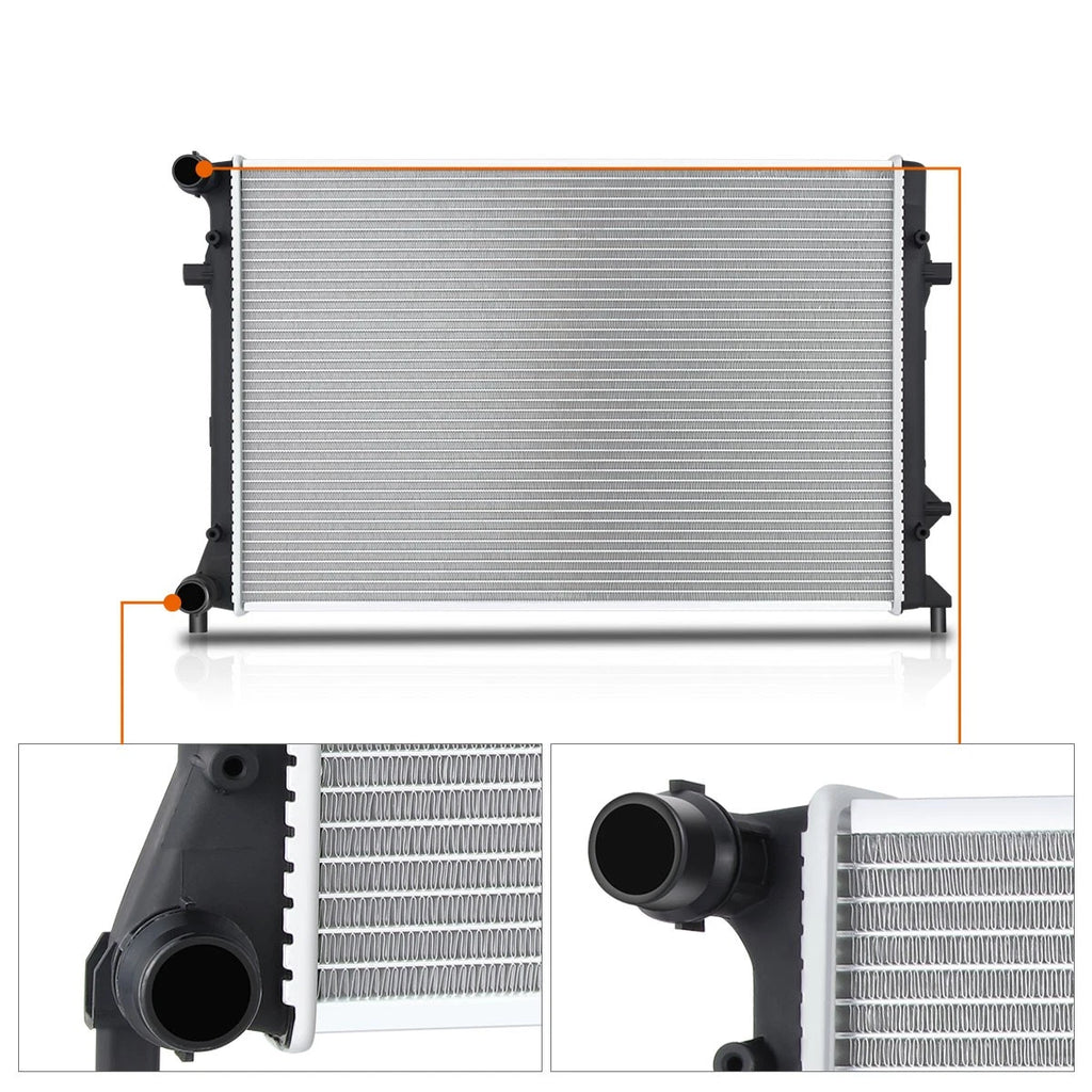 OE Style Aluminum Core Cooling Radiator DPI-13236 for VW Passat CC (2006–2017)