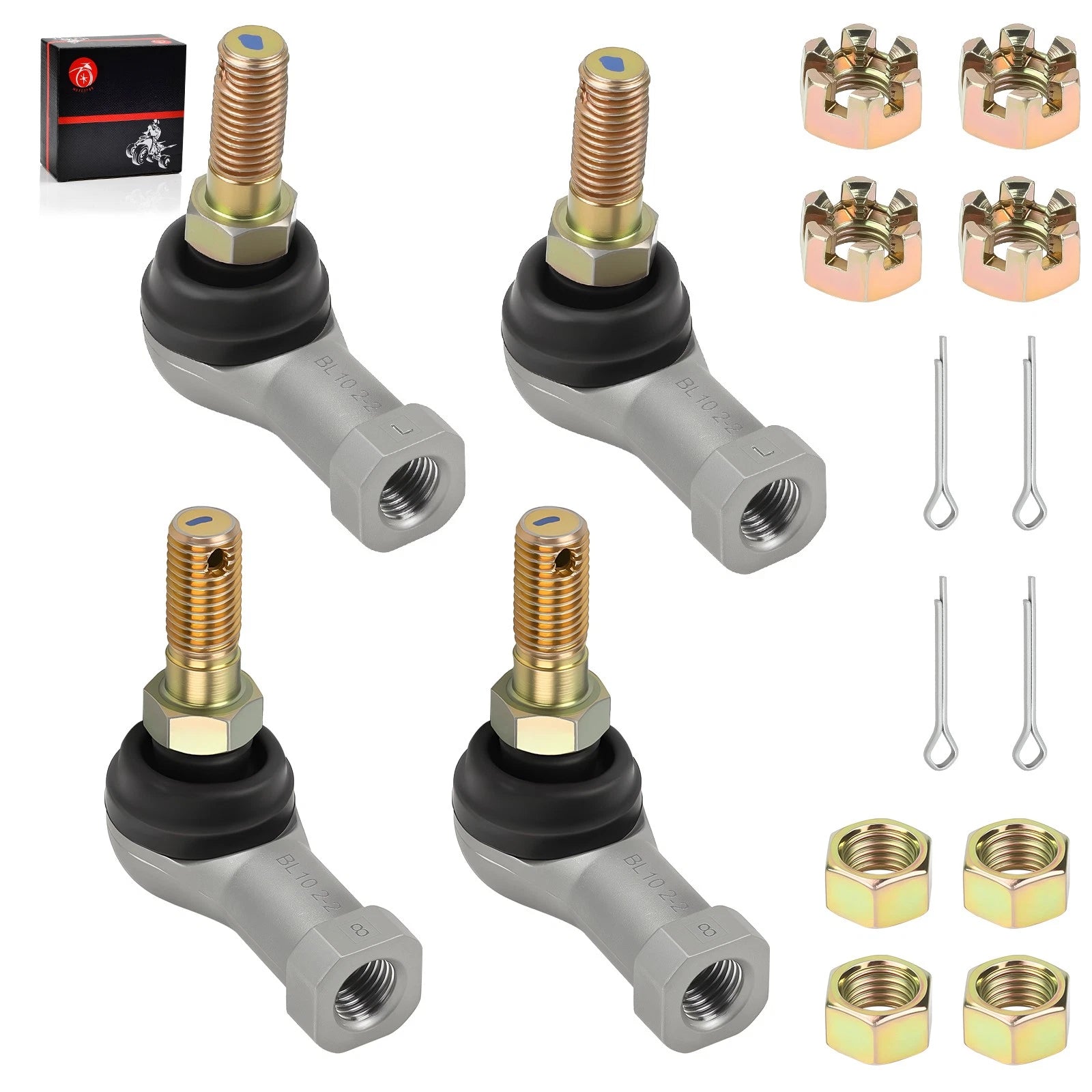 Set of 2 Tie Rod Ends for Polaris Trail Boss 250 350L Big Boss Trail Blazer 250
