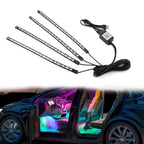 RGB Music Voice Control Floor Atmosphere Light Lamp 72 LED