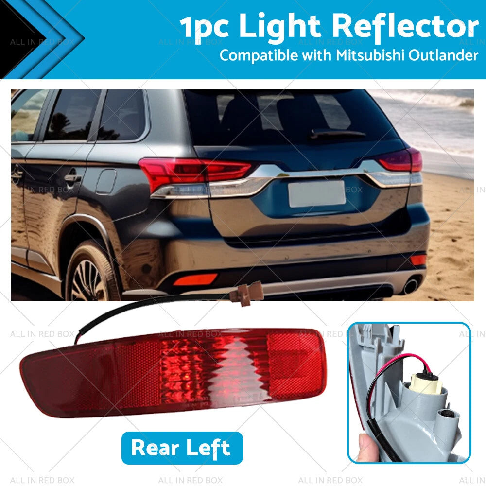 Rear Bumper Bar Light Reflector for Mitsubishi Outlander (2006–2012) Left
