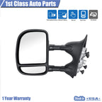 Left Towing Manual Mirror for Ford Excursion F-250 Super Duty (1999–2007)