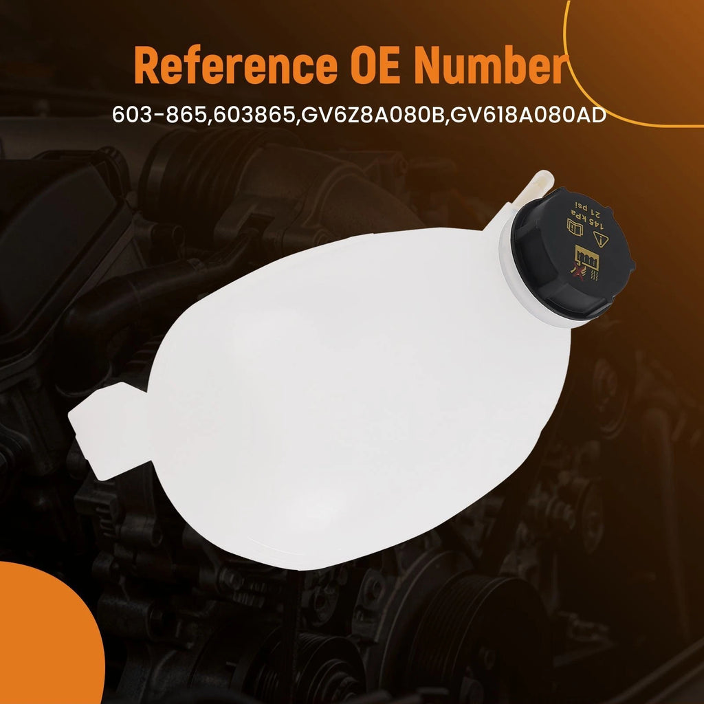 Coolant Recovery Tank Reservoir w/ Cap for Ford Escape (2017–2019) GV6Z8A080B