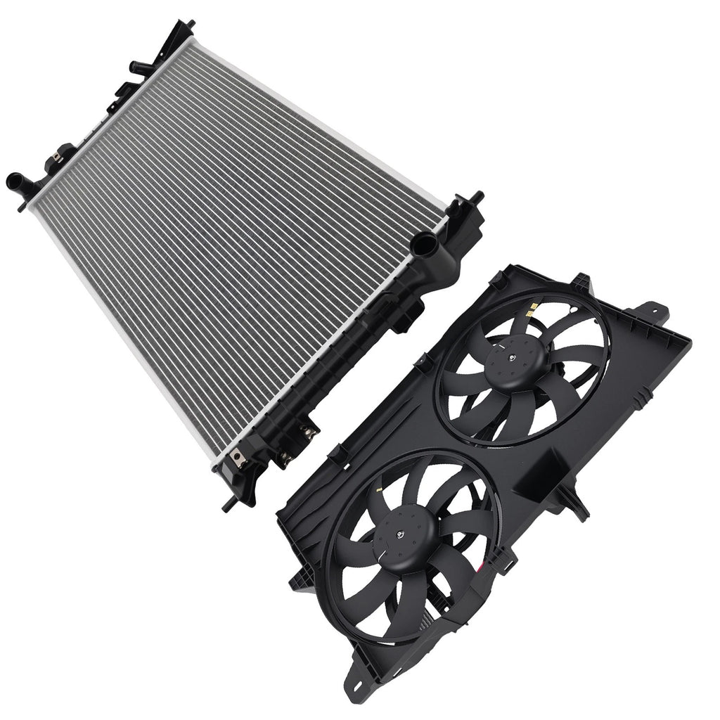 Radiator and Coolant Fan for Ford Edge Lincoln MKX (2007-2015)