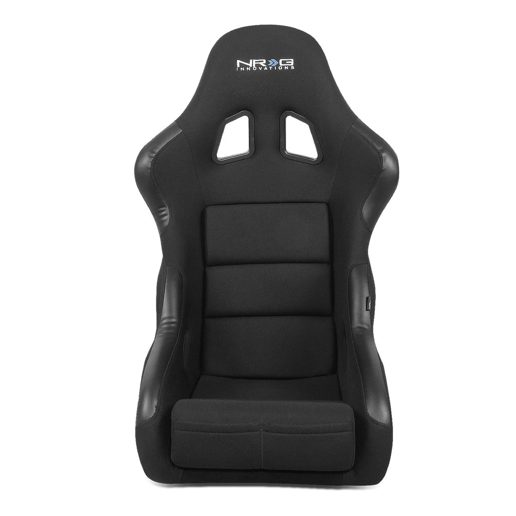 NRG Innovations FRP-311 Black Woven Fixed Back Bucket Racing Seat for Universal (2010–2023)