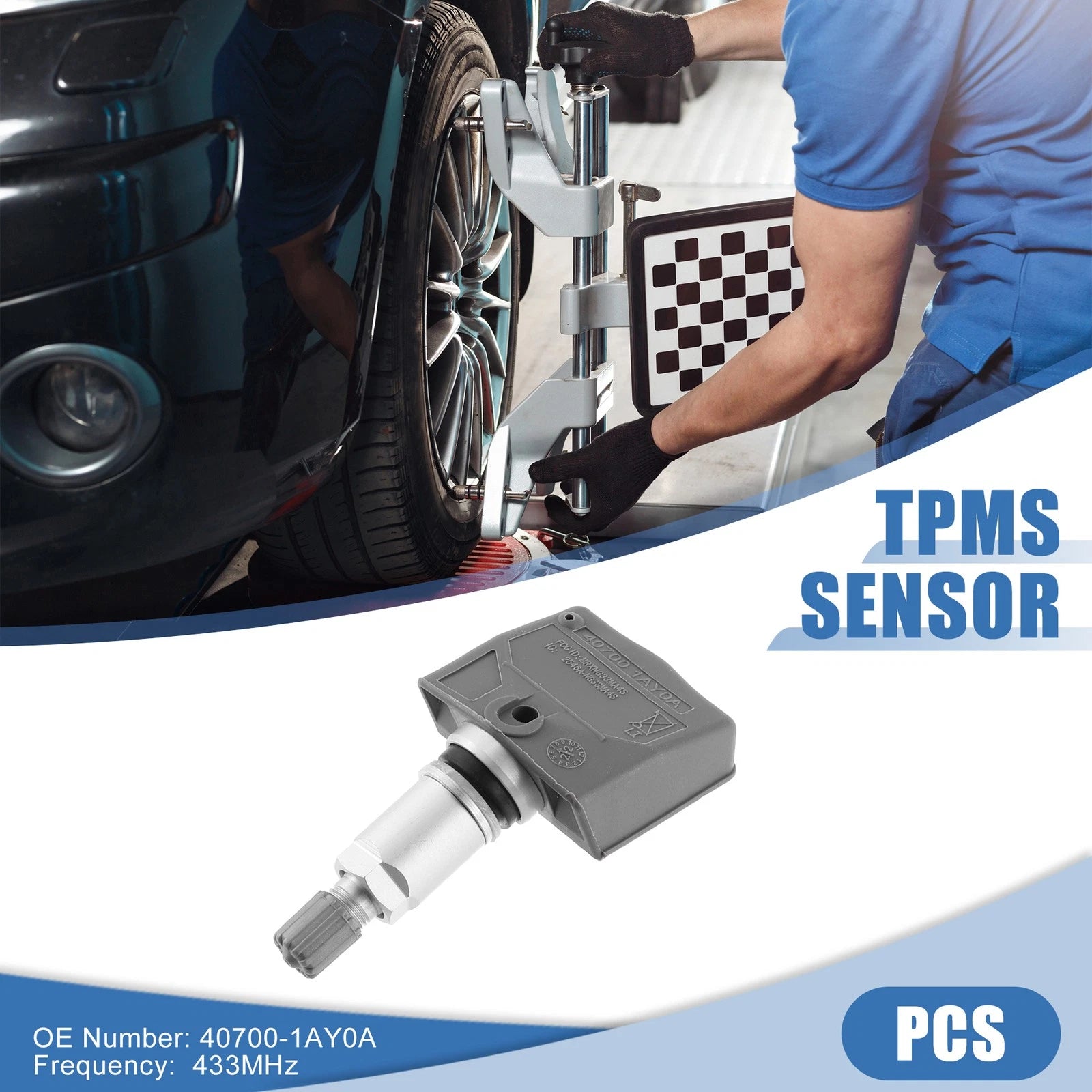 Tire Pressure Monitoring System Sensor 40700-1AY0A for Nissan (433MHz)
