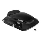 Black Razor Trunk Backrest Mounting Rack for Harley Street Glide (2014–2026)