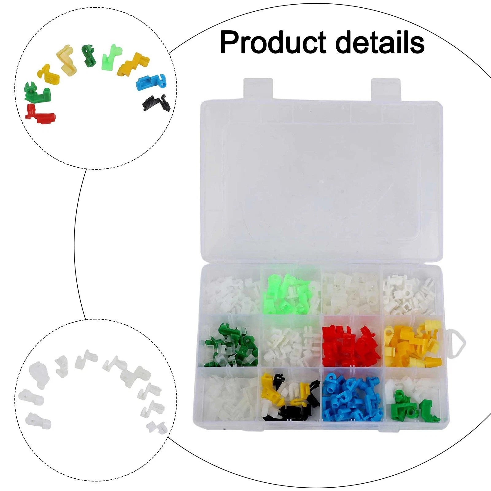 160PCS Mixed Door Lock Rod Clips for Various Car Models