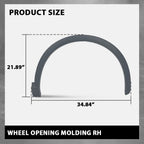 Front Fender Flare Wheel Arch Molding Trim for Audi Q3 (2015–2018)