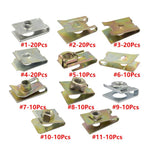 150Pcs Universal Fender Bumper Door Panel Trim Retainer Fasteners