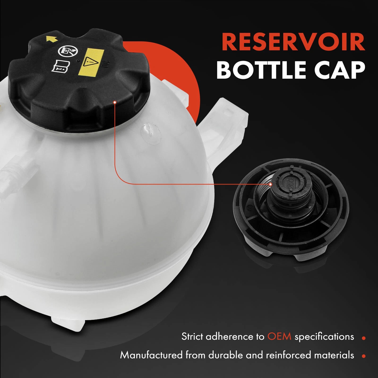 Engine Coolant Expansion Tank with Cap for BMW X3 X4 (2018-2020)