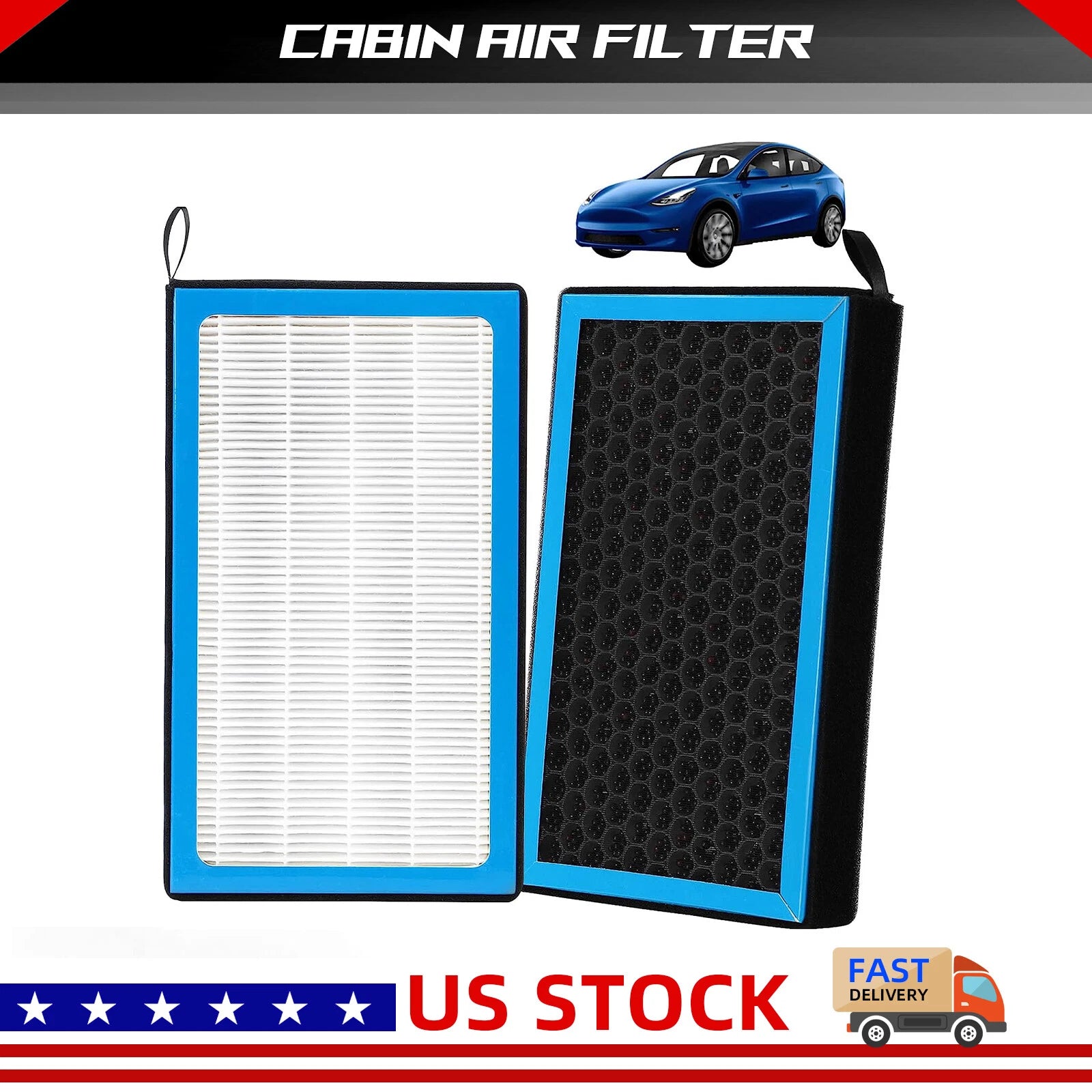 HEPA Cabin Air Filter for Tesla Model 3 (2021–2023) CA076-1