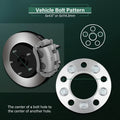 2X 1" Wheel Adapters 5x4.5/5x114.3 to 5x110 12x1.5 for Honda Accord Civic CR-V