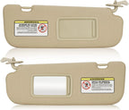 Set of 2 Sun Visors for Hyundai Elantra (2011–2015) Beige Right + Left