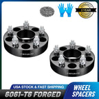 2X 1 Inch 5x4.75 Wheel Spacers Hubcentric M12x1.5 for Chevy S10 GMC Pontiac (1994–2004)