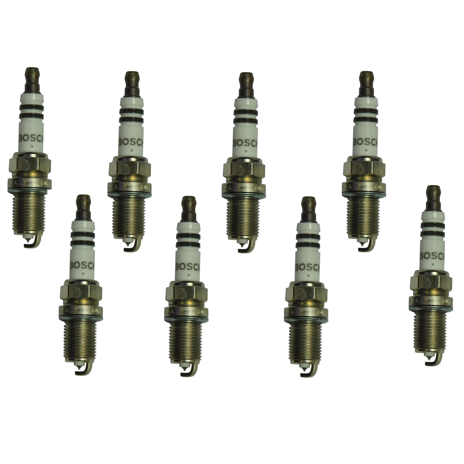 Set of 8 Bosch Double Platinum Spark Plugs for Audi