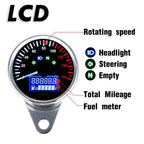 LED Digital LCD Speedometer Tachometer Gauge for Universal Motorcycle