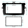 Double Din Dash Kit with Radio Wire Harness for Toyota Corolla (2009–2013)